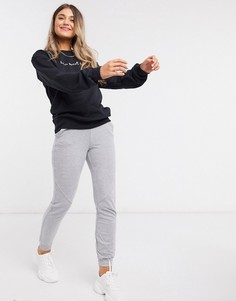 Черный свитшот в стиле casual с надписью In The Style x Billie Faiers
