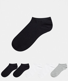 5 пар низких носков ASOS DESIGN - Набор со скидкой-Мульти