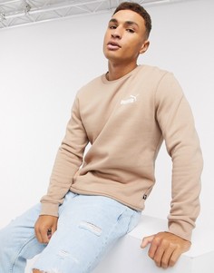 Коричневый свитшот с логотипом Puma Essentials-Светло-коричневый