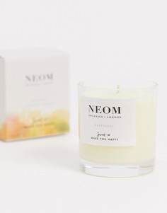 Свеча с ароматом нероли, мимозы и лимона Neom Happiness (1 фитиль)-Бесцветный