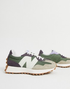 Зеленые кроссовки New Balance 327 Summer Brights-Зеленый