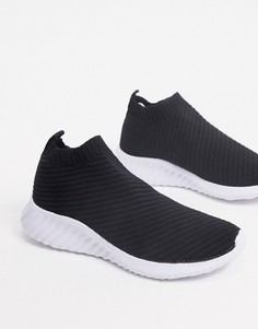 Черные кроссовки-носки ASOS DESIGN-Черный