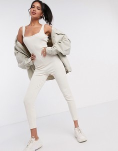 Светло-бежевый комбинируемый комбинезон для дома ASOS DESIGN