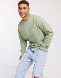 Базовый свитшот Calvin Klein Jeans-Зеленый