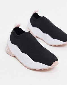 Черные кроссовки на массивной подошве Steve Madden-Черный