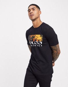 Черная футболка с логотипом BOSS Tsummer 6-Черный