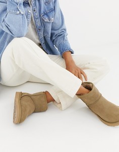 Ботинки оливкового цвета Ugg Classic-Зеленый