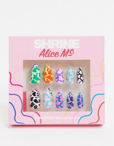 Накладные ногти с анималистичным рисунком Shrine X Alice MC-Мульти
