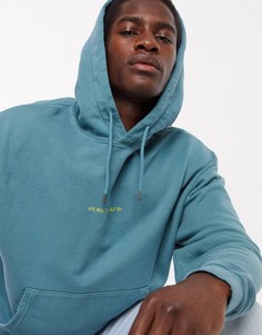 Выбеленный зеленый худи Topman