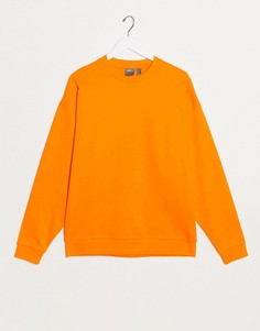 Свободный ярко-оранжевый свитшот ASOS DESIGN