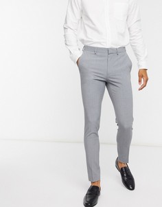 Серые супероблегающие брюки ASOS DESIGN-Серый