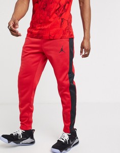 Красные флисовые джоггеры с манжетами Nike Jordan Air-Красный