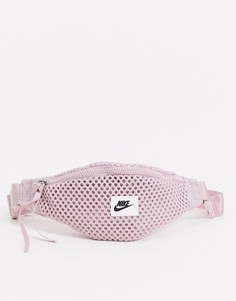 Розовая сетчатая сумка-кошелек на пояс Nike-Розовый