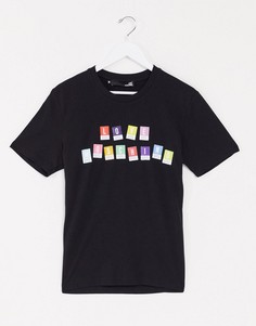 Футболка с принтом Love Moschino-Черный