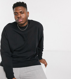 Черный лонгслив ASOS DESIGN Plus
