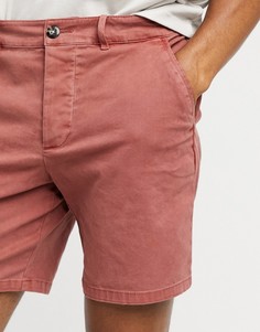 Узкие красные шорты чиносы ASOS DESIGN-Красный