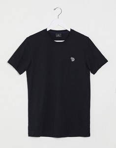Черная узкая футболка с логотипом-зеброй PS Paul Smith-Черный