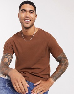 Коричневая футболка Burton Menswear-Коричневый