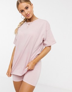 Розовая футболка oversized от комплекта ASOS DESIGN-Розовый