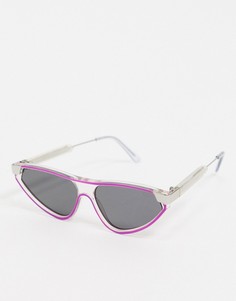 Солнцезащитные очки "кошачий глаз" с контрастной отделкой Spitfire Snip-Очистить