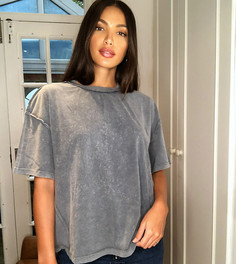 Серая oversized-футболка с изнаночными швами ASOS DESIGN Tall-Серый
