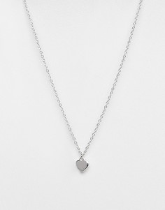 Серебристое ожерелье с подвеской-сердцем Ted Baker-Серебряный
