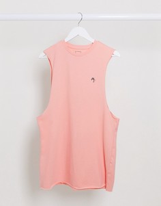 Розовая майка с логотипом River Island Maison Riviera-Розовый