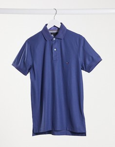 Приталенная футболка-поло Tommy Hilfiger-Синий