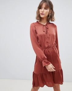 Свободное платье миди Vero Moda-Красный