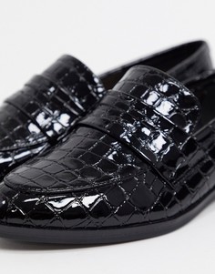 Черные строгие лоферы ALDO-Черный