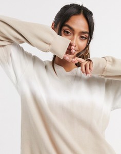 Джемпер колор блок с круглым вырезом Abercrombie & Fitch-Коричневый