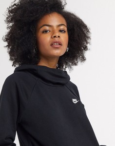 Худи черного цвета с высоким воротником Nike-Черный