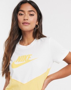 Желтая футболка в винтажном стиле Nike-Желтый