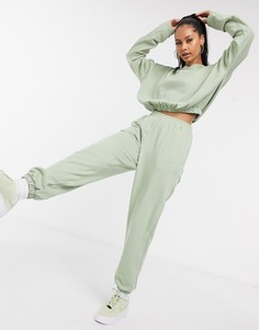 Зеленые oversized-джоггеры от комплекта ASOS DESIGN-Серый