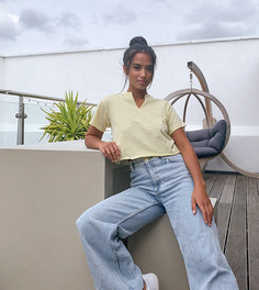 Свободная футболка от комплекта ASOS DESIGN Petite-Желтый
