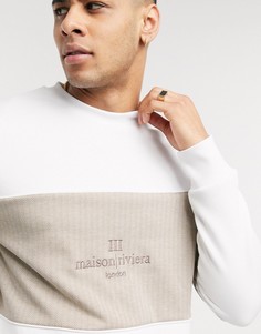 Светло-бежевый свитшот River Island-Белый