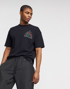 Футболка с вышивкой Scotch & Soda-Черный