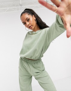 Зеленый свитшот от комплекта ASOS DESIGN-Серый