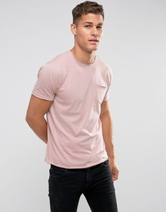 Базовая футболка с необработанными краями Brave Soul-Розовый