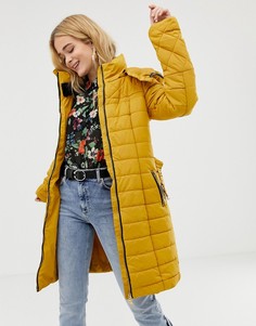 Дутая куртка с воротником-стойкой Vero Moda-Бежевый