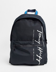 Рюкзак из переработанного полиэстера с логотипом Tommy Hilfiger-Черный