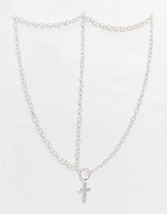 Серебристая цепочка для тела Icon Brand-Серебряный
