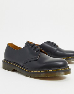 Черные туфли с 3 парами люверсов Dr Martens original 11838002-Черный
