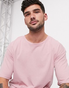 Розовая свободная футболка Jack & Jones Originals-Розовый