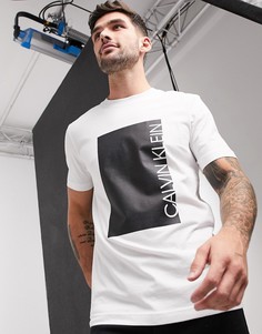 Футболка с логотипом Calvin Klein-Белый