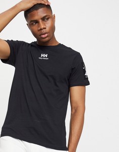 Черная футболка с логотипом Helly Hansen-Черный