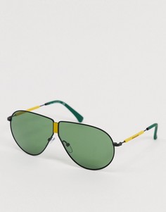 Солнцезащитные очки-авиаторы Calvin Klein CKJ19102S-Черный