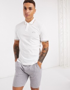 Футболка-поло BOSS Athleisure-Белый