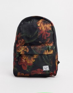 Черный классический рюкзак с тропическим цветочным принтом Herschel Supply Co