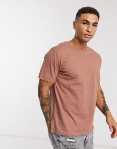 Футболка цвета кэмел Topman-Коричневый